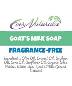Fragrance Free Goat's Milk Soap (Swimmer's Soap)