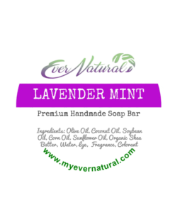 Lavender Mint Coconut Oil & Shea Butter Soap Bar