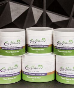 Thick & Creamy Shea Butter. Fast Absorbing. Locks in moisture!