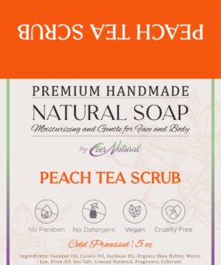 Peach Tea Scrub Shea Butter Soap Bar